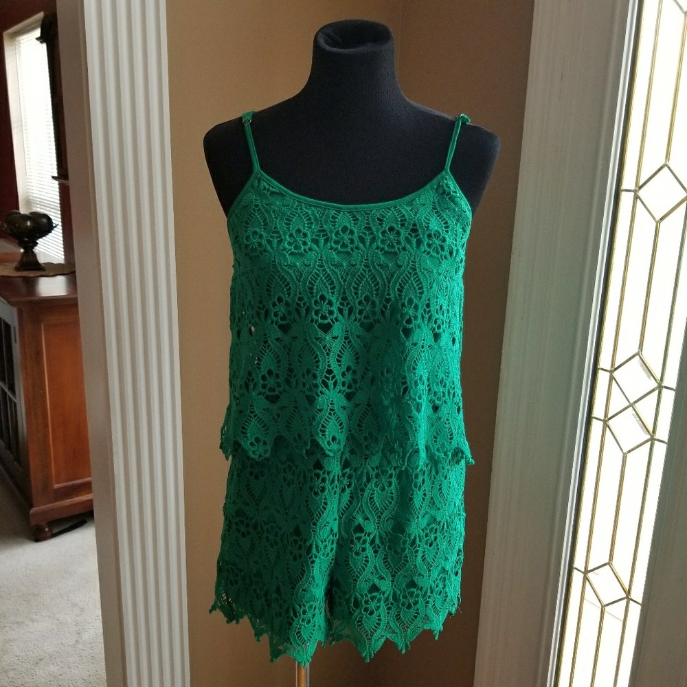 🎈LAST CHANCE❗(MIAMI) Francesca's Layered Romper